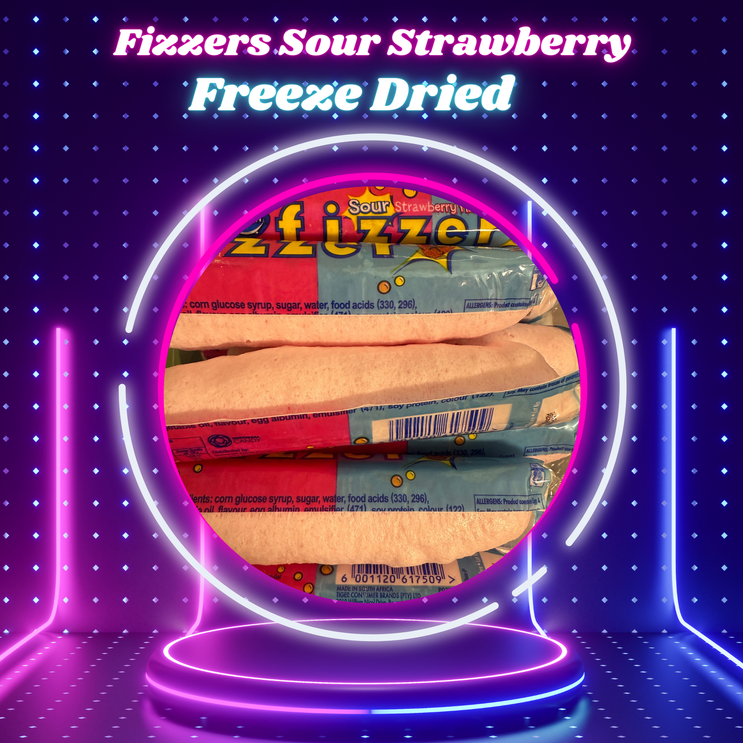 Freeze Dried - Fizzers Sour Strawberry